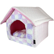 Parisian Pet 'Cotton Candy House' (S) for Dogs & Cats - Cozy, Durable, Lightweight Pink Pet House for Small Pets, Washable Design