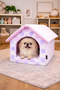 Load image into Gallery viewer, Parisian Pet 'Cotton Candy House' (M) for Dogs & Cats - Luxury, Cozy, Washable Pink Pet House, Perfect for Medium Pets
