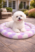 Load image into Gallery viewer, Parisian Pet 'Cotton Candy Mat' for Dogs & Cats - Soft, Durable, Lightweight, Washable Pink Mat for Small Pets, Perfect for Travel
