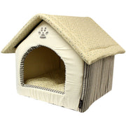 Parisian Pet 'Almond Plush House' for Dogs & Cats - Cozy, Lightweight, Durable Almond Plush Pet House for Small Pets