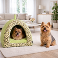 Load image into Gallery viewer, Parisian Pet 'Safari Cove' for Dogs & Cats - Durable, Comfortable, Washable Green Safari Pet Bed, Perfect for Small Pets
