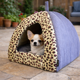 Load image into Gallery viewer, Parisian Pet 'Safari Cove' for Dogs & Cats - Comfortable, Washable, Durable, Purple Safari Pet Bed for Small Pets
