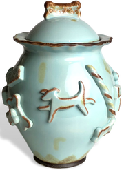 Dog Treat Jar - Baby Blue