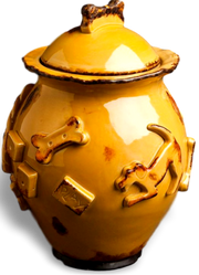 Dog Treat Jar - Caramel