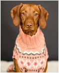 Load image into Gallery viewer, Peach Fairisle Dog Sweater
