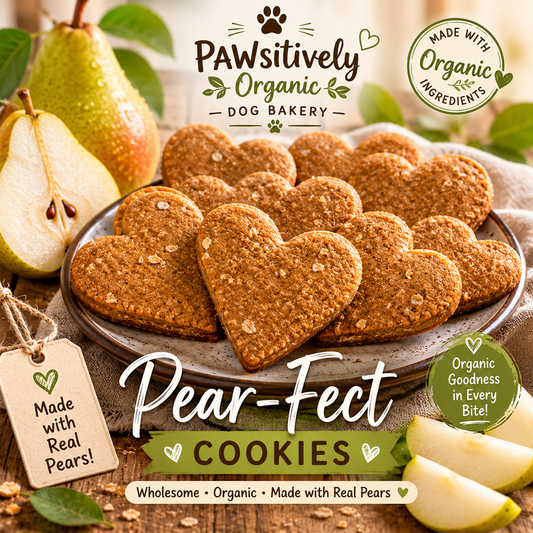 Pear-Fect Organic Dog Cookies