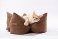 Load image into Gallery viewer, OULU X PEHOM - CUDDLE PET PILLOW BED- Navy Blue / Olive Green / Canyon Brown
