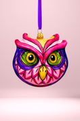 Load image into Gallery viewer, Peony Owl Polish Glass Ornament - Southlake Paws
