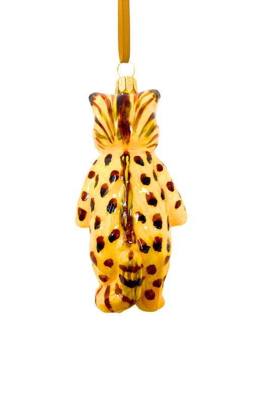 Perry Bengal Cat Glass Ornament 