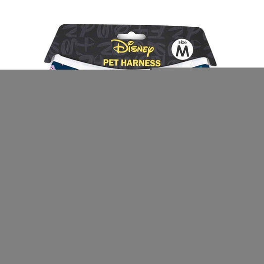 Disney Plastic Buckle Pet Harness, Dog Collar, Cats and Dogs Scattered Blue Black