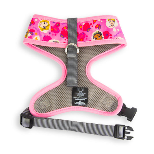 Pet Harness - Disney DREAM BIG PRINCESS Face and Icons Collage Pinks