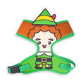 Load image into Gallery viewer, Pet Harness - Elf Chibi Buddy the Elf Face with Hat Applique Green
