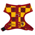 Load image into Gallery viewer, Pet Harness - Harry Potter Gryffindor Checker Burgundy/Yellow
