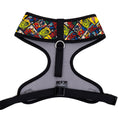 Load image into Gallery viewer, Pet Harness - MARVEL Brick and Retro Comic Panels Blocks Black/Yellow

