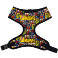 Load image into Gallery viewer, Pet Harness - MARVEL Brick and Retro Comic Panels Blocks Black/Yellow
