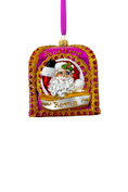 Load image into Gallery viewer, Pink Panettone Polish Glass Ornament - Southlake Paws
