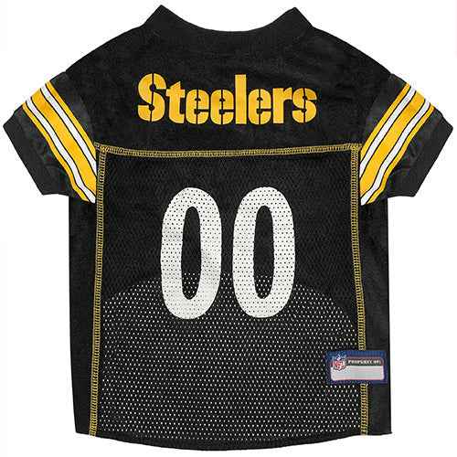 NFL Pittsburgh Steelers Striped Mesh Dog Jersey