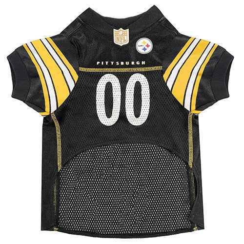 NFL Pittsburgh Steelers Striped Mesh Dog Jersey