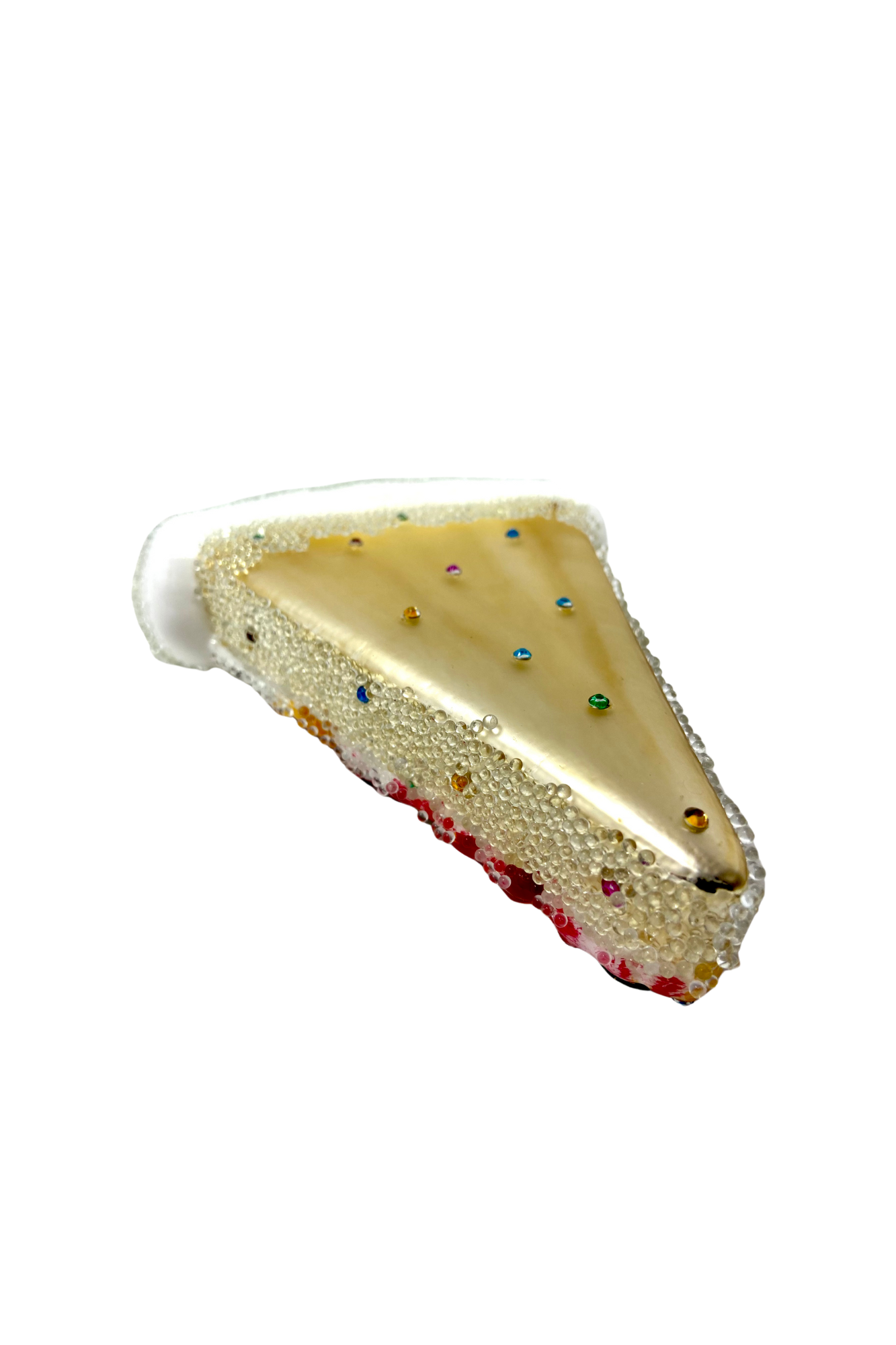 Supreme Pizza Slice Polish Glass Ornament - Southlake Paws