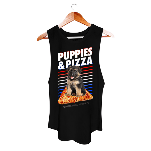 Puppies & Pizza  | Puppies Soft Women's Sleeveless Tank