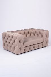 The Glamour Luxury Pet Bed in Dark Brown