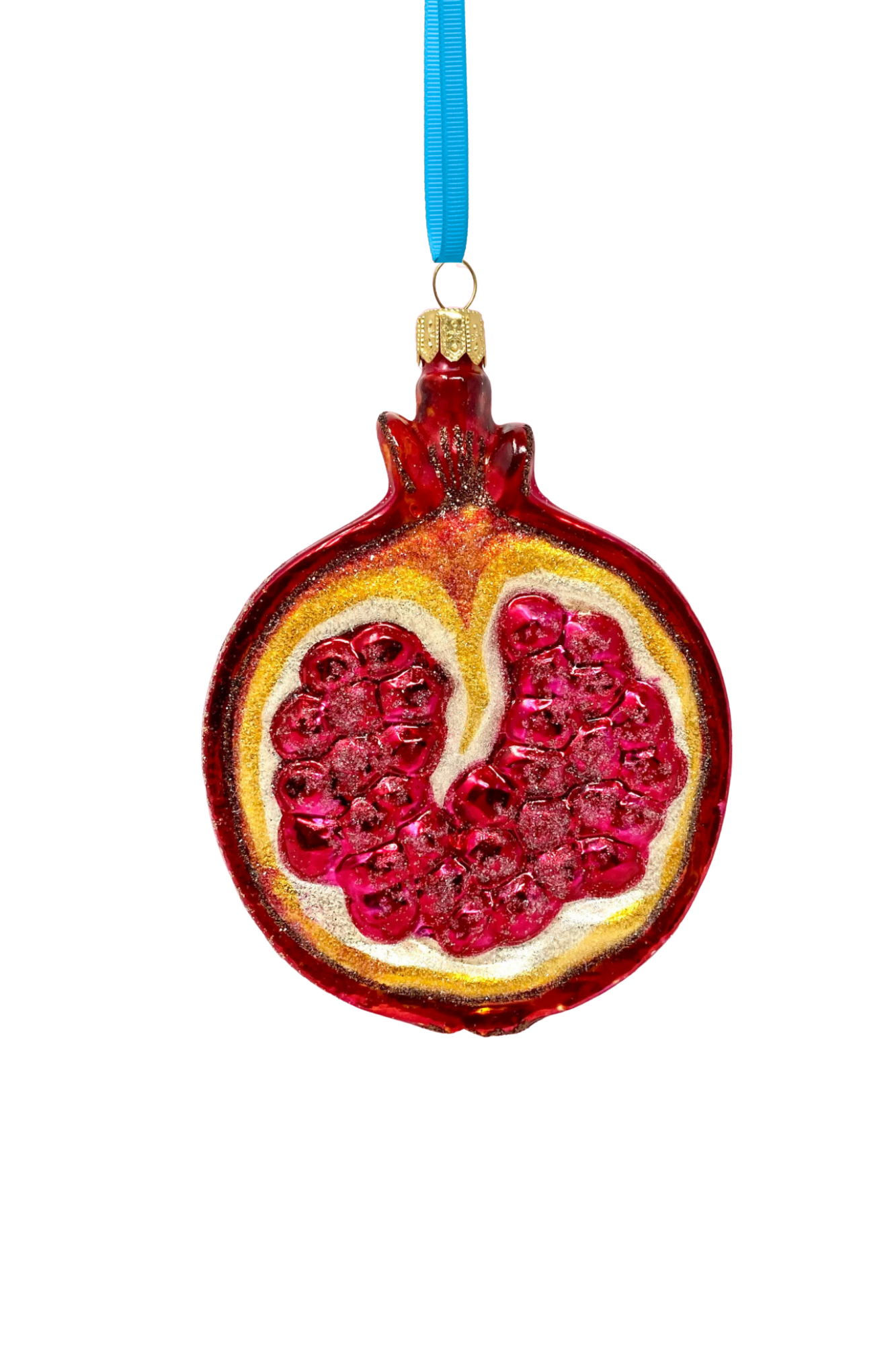 Pomegranate Glass Fruit Ornament - Southlake Paws