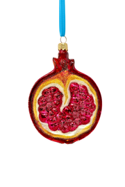 Pomegranate Glass Fruit Ornament
