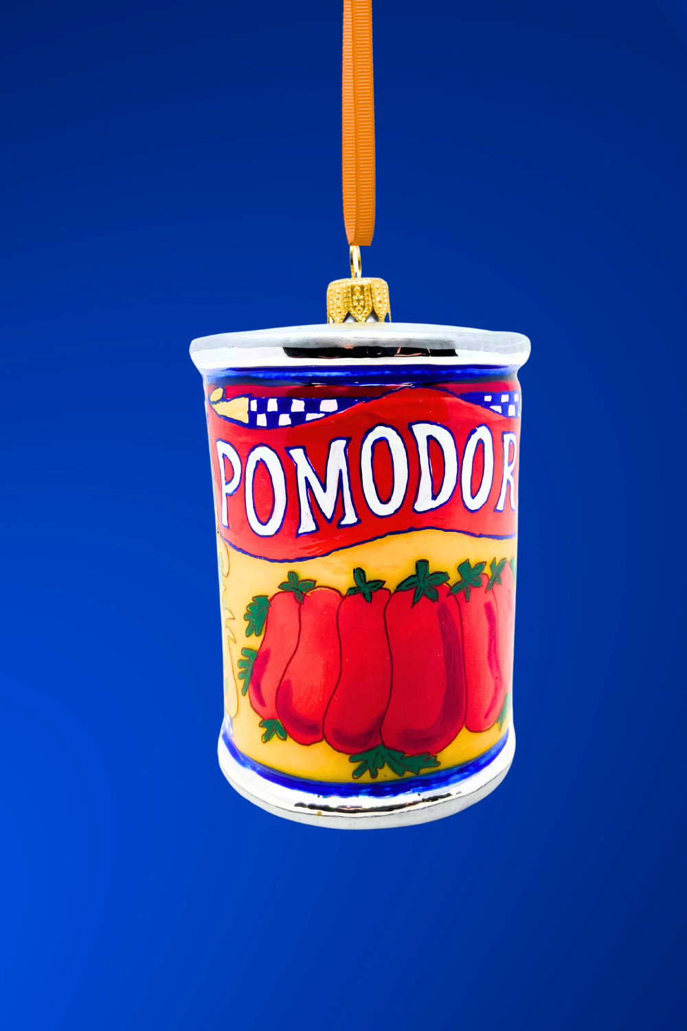 Pomodoro Can Glass Christmas Ornament - Southlake Paws