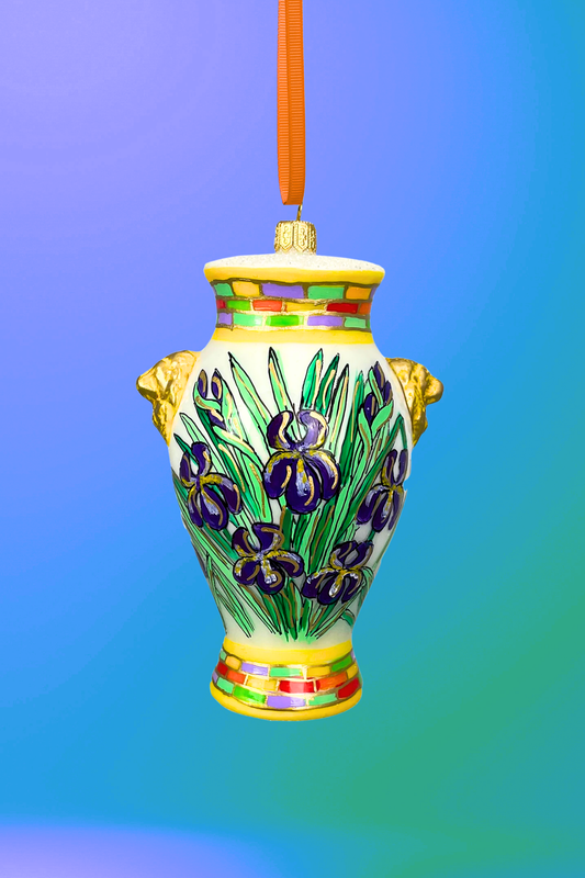 Positano Vase Polish Glass Ornament - Southlake Paws