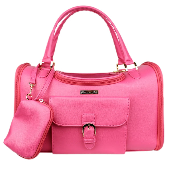 Parisian Pet 'Sonoma Carrier' for Dogs & Cats – Comfortable and Soft Pink Pet Carrier, Perfect for Small Pets