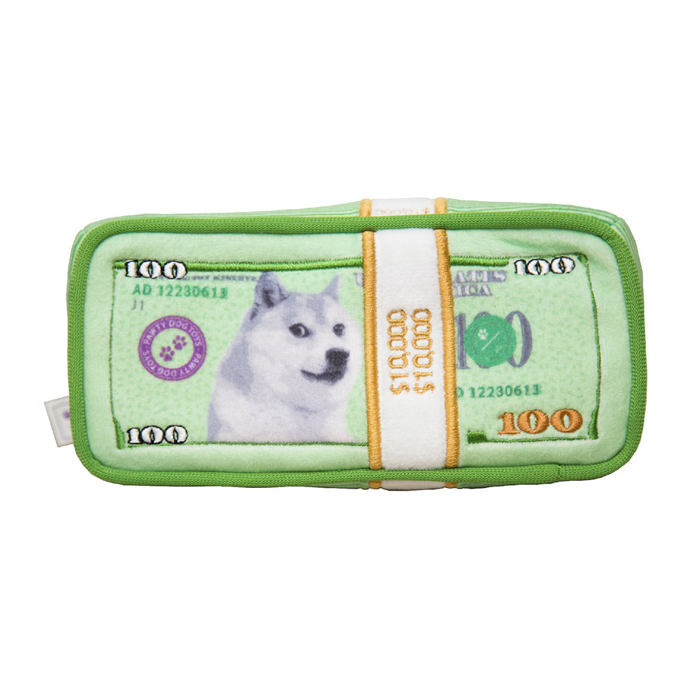 CASH IS KING PLUSH DOG TOY - Southlake Paws