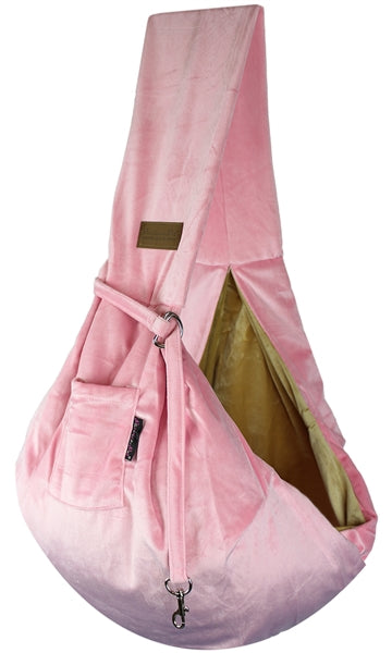Parisian Pet 'Sling Carrier' for Dogs & Cats – Travel-Friendly, Stylish Pink Sling Carrier for Pets