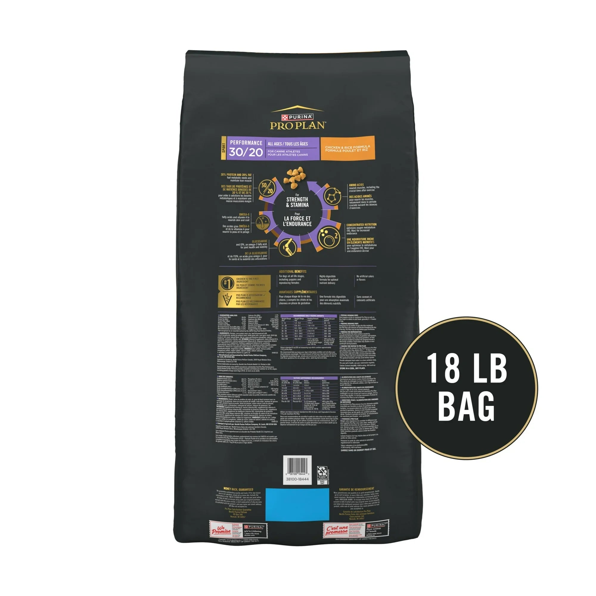 Pro Plan All Ages Sport Performance 30/20 Chicken & Rice Formula 