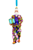 Load image into Gallery viewer, Purple Reign Santa Polish Glass Ornament - Southlake Paws
