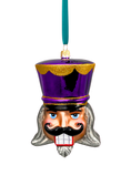 Load image into Gallery viewer, Imperial Amethyst Glass Nutcracker Ornament - Southlake Paws

