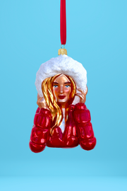 Emily Glass Christmas Ornament
