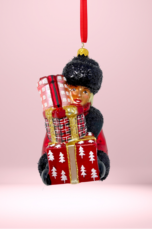 Heather Glass Christmas Ornament (Blond) - Southlake Paws