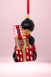 Heather Glass Christmas Ornament (Blond)