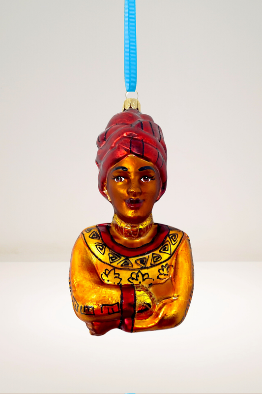 Tracey African Glass Christmas Ornament - Southlake Paws