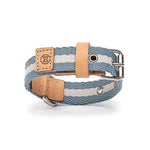 Pale Blue and Cream Tape XSmall Dog Collar