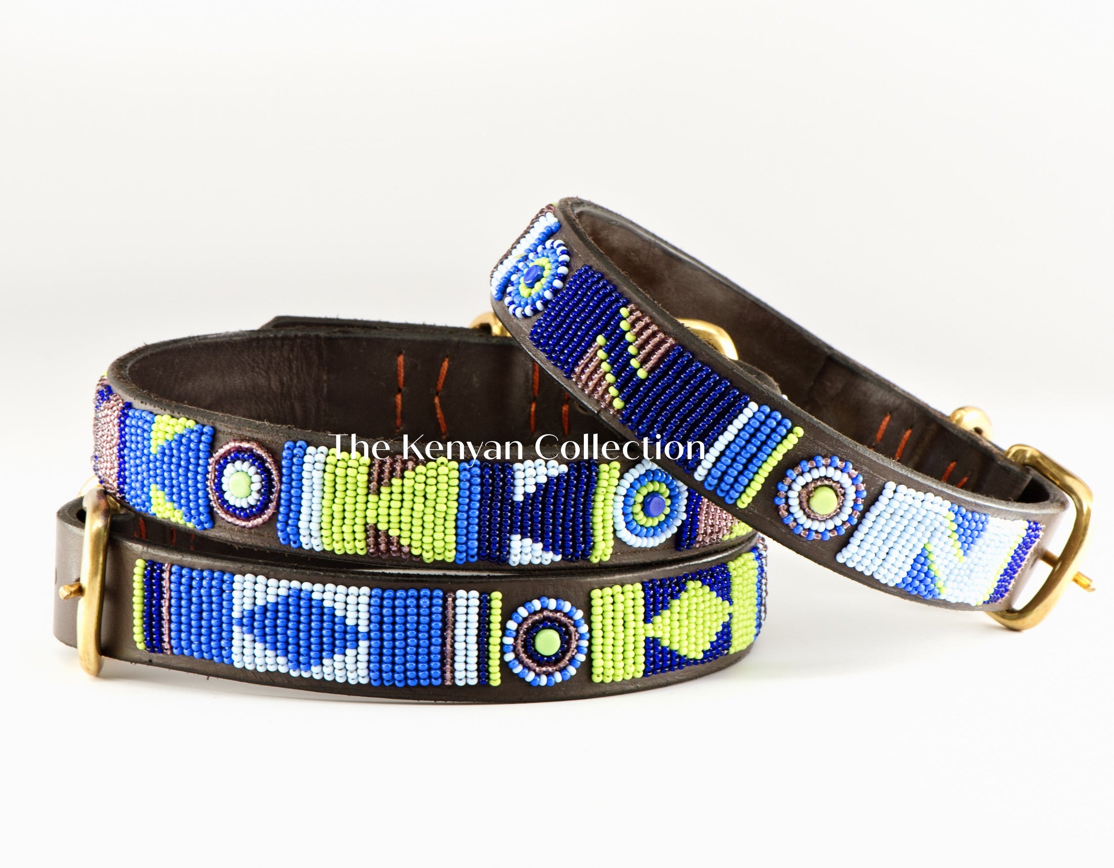 TKC Passion Flower Beaded Dog Collar