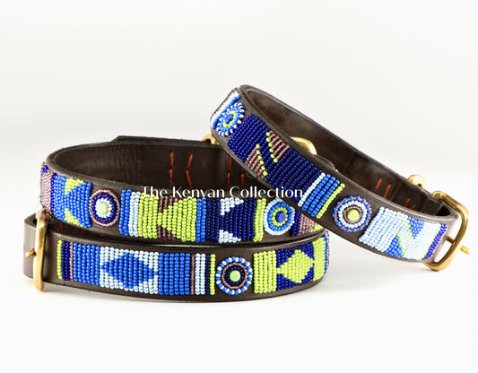 TKC Passion Flower Beaded Dog Collar