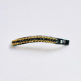 Load image into Gallery viewer, Passion Browband #2 – Black Crystal Beads with Golden Accents
