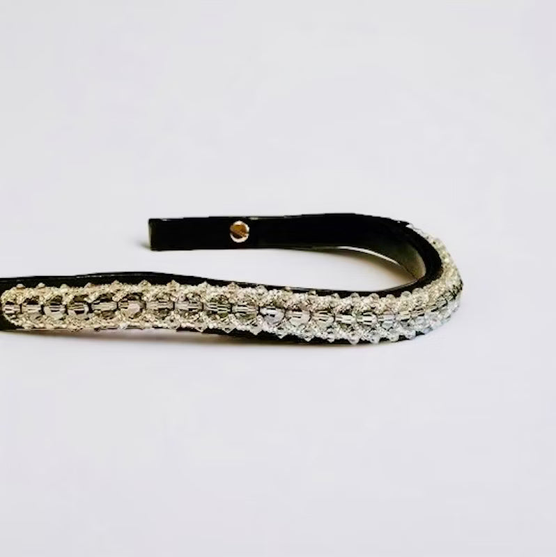 Passion Browband #3 – Silver Shade Crystal Beads