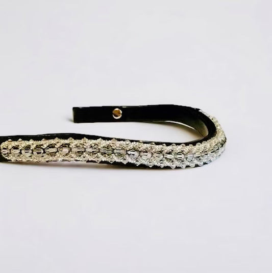 Passion Browband #3 – Silver Shade Crystal Beads