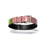 Patent Leather Psychedelic Dog Collar