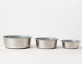 Load image into Gallery viewer, Slow Feeder Dog Bowl Grey - Anti Slip Stainless Steel
