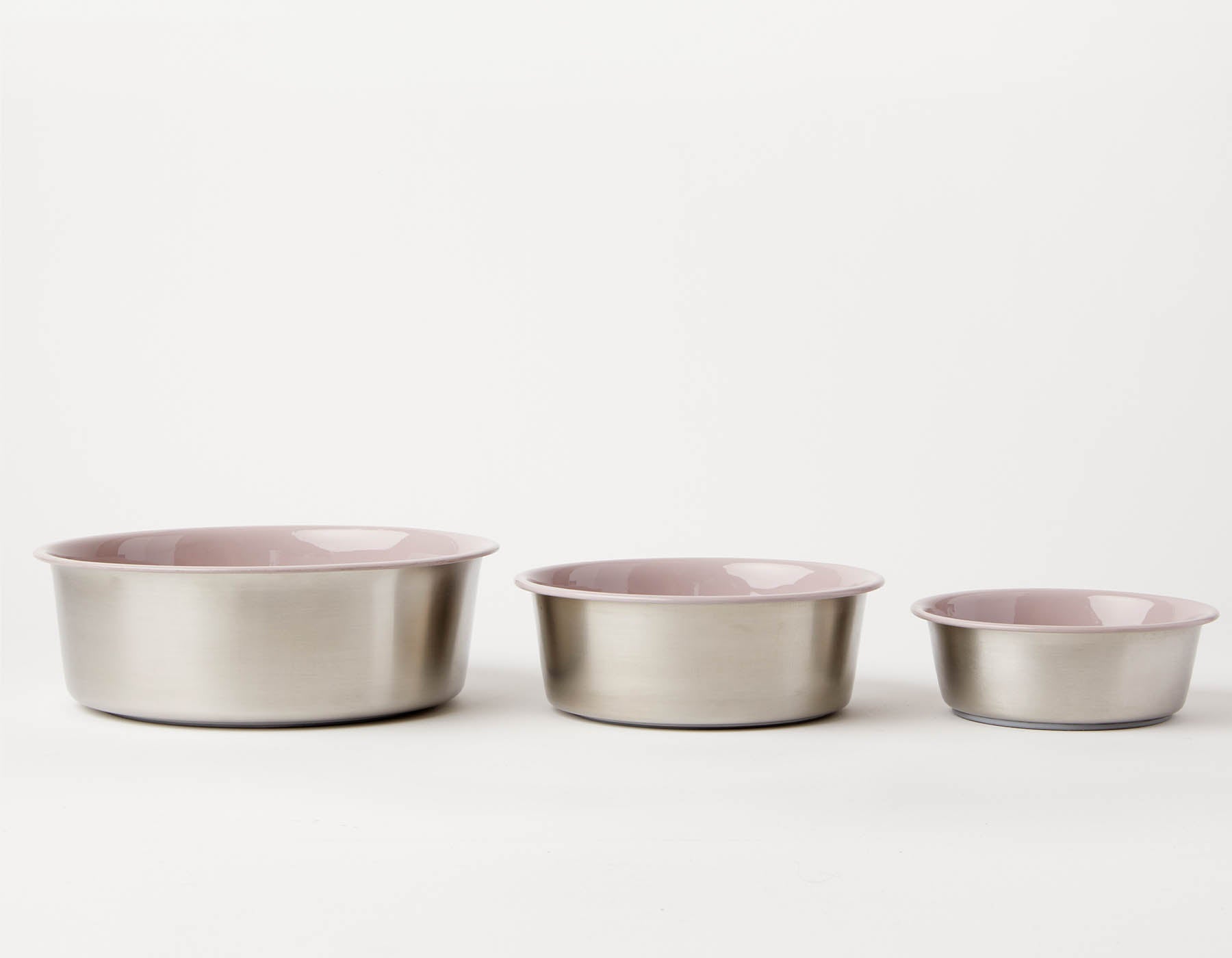 Slow Feeder Dog Bowl Pink by Southlake Paws, featuring anti-slip stainless steel design in three sizes.