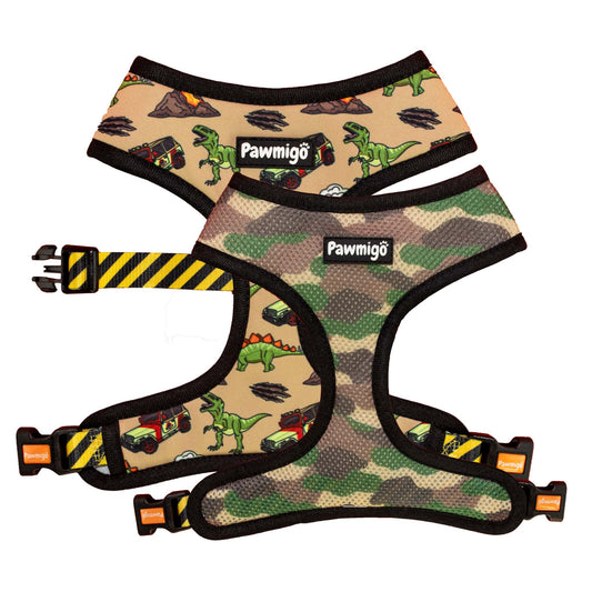 Jurassic Bark Reversible Harness - Southlake Paws
