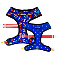Load image into Gallery viewer, Red, White & Bark Reversible Harness - Southlake Paws
